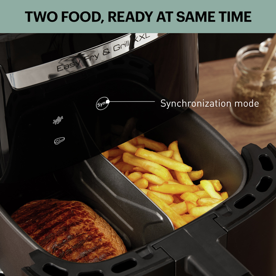 Easy Fry & Grill XXL 2in1 Sort - Air fryer  