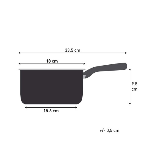 Nordica Kasserolle 16 cm med låg 1,7 l 