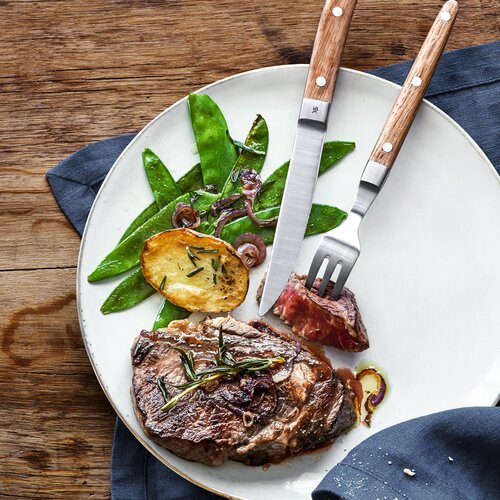 Ranch grillbestiksæt 12 stk, i egetræ, rustfrit stål Cromargan® 