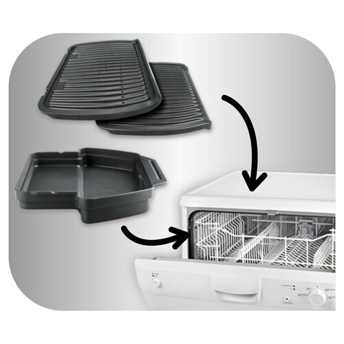 OptiGrill+ initial Bordgrill Rustfrit Stål 