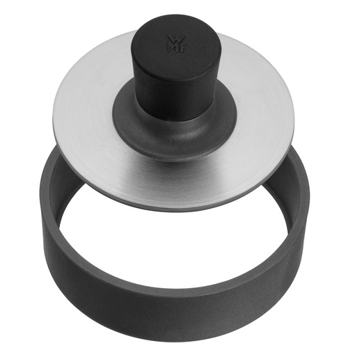 BBQ hamburgerpresse 12,5 cm, med form, rustfrit stål Cromargan® 