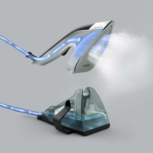 Duo Power 2-i-1-steamer/strygejern og strygeunderlag