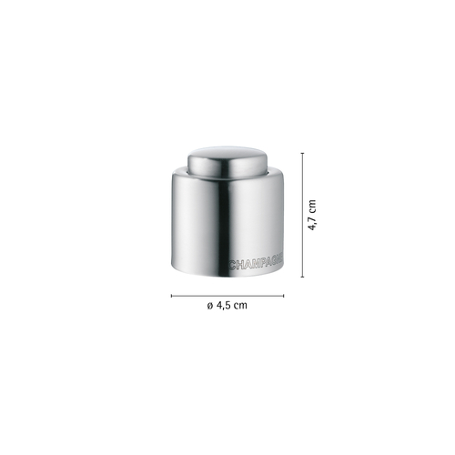 Clever & More  champagneforsegler i rustfrit stål Cromargan® 