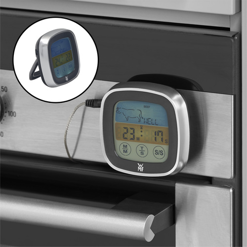 BBQ digitalt termometer med 5 indstillinger/timer, touch display 