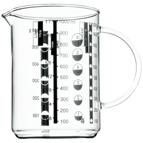 Gourmet målebæger i glas, varmebestandig op til 100 °C 