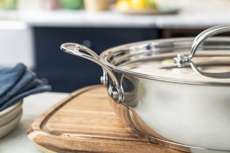Jamie Oliver Cook's Classics Stainless Steel All in one pan 30 cm / 4,9 L w. lid