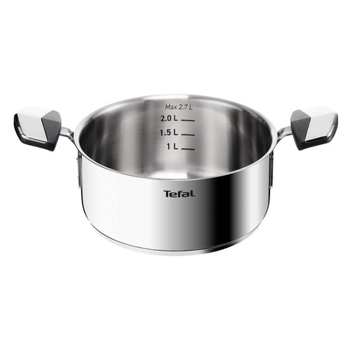 Gryde 20 cm/2,7L. med låg, Rustfrit Stål Ubelagt Emotion Plus SS 