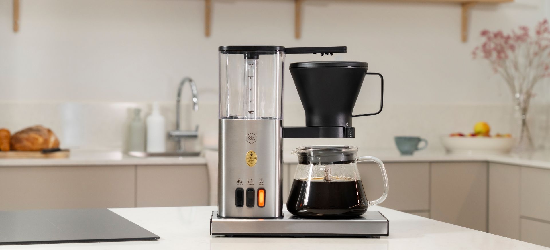 Blooming Aroma-kaffemaskineOptimér kaffepausen med smag og stil