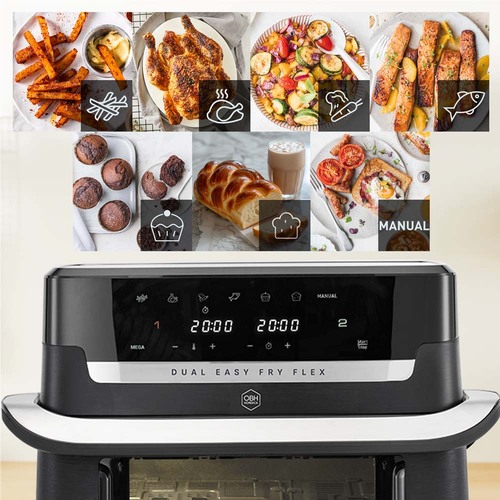 Flex Dual Easy Fry 9 l Sort – Air fryer