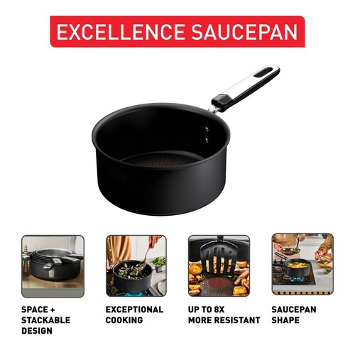 Excellence kasserolle 18 cm med eller uden låg