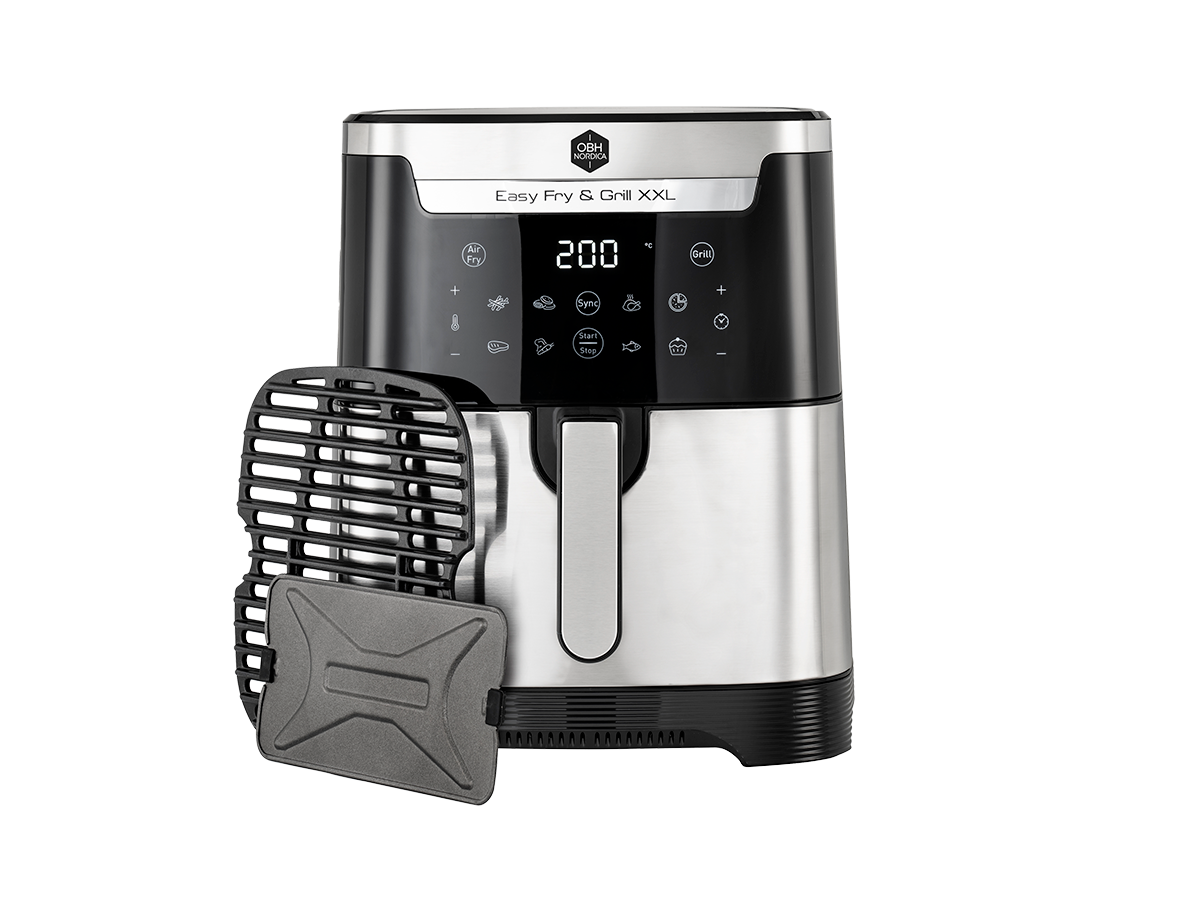 Easy Fry & Grill XXL 2in1 Rustfrit Stål - Air fryer 