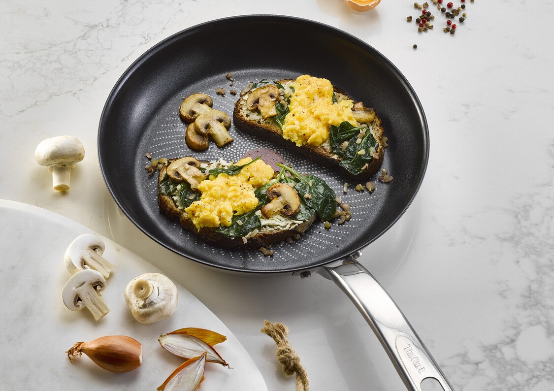 Rustfrit stål med non-stick belægning