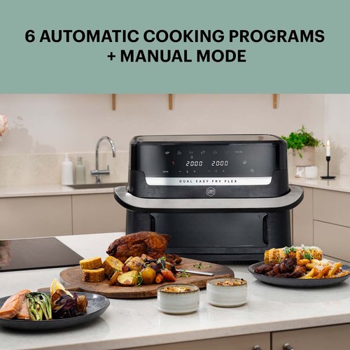Flex Dual Easy Fry 9 l Sort – Air fryer