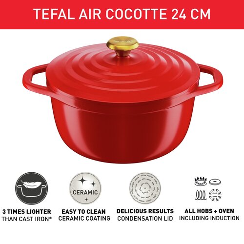 Air Stewpot 24 cm Red