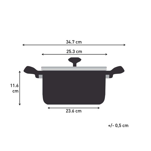 Nordica Gryde 24 cm / 4,8 l med låg 