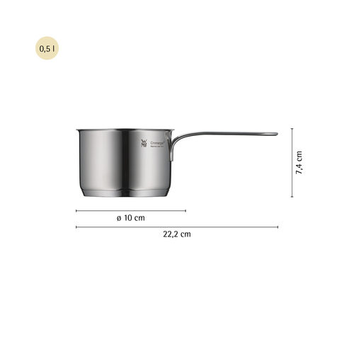 Mini kasserolle 10 cm /0,5 L rustfrit stål 18/10 Cromargan® 