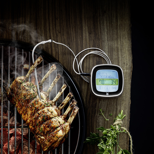 BBQ digitalt termometer med 5 indstillinger/timer, touch display 