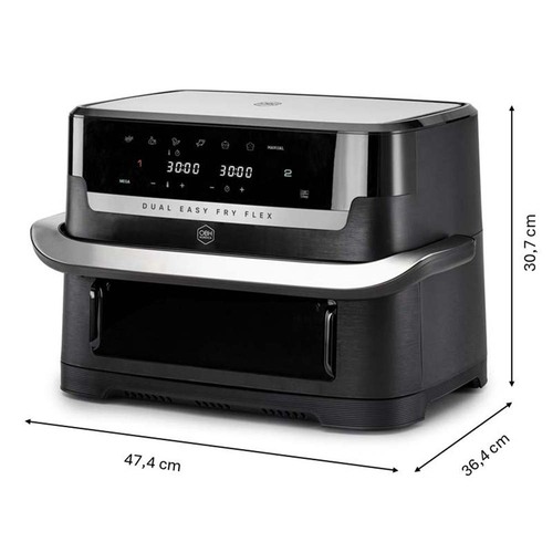 Flex Dual Easy Fry 9 l Sort – Air fryer