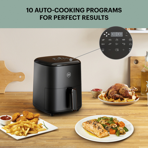 Easy Fry Max 5 L Sort - Digital Touch panel - Air Fryer