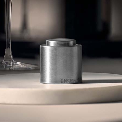 Clever & More  champagneforsegler i rustfrit stål Cromargan® 
