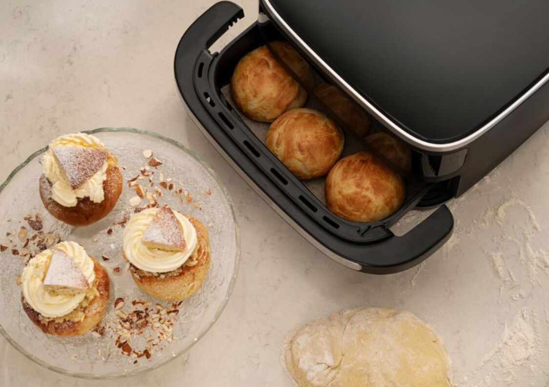 Opskrift - Klassisk fastelavnsbolle i air fryer