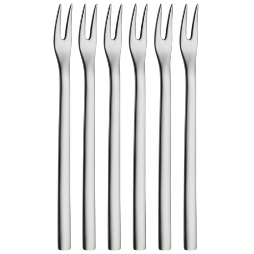 Nuova  tapas-/pålægsgaffel sæt,  6 stk (12,5 cm) rustfrit stål  
