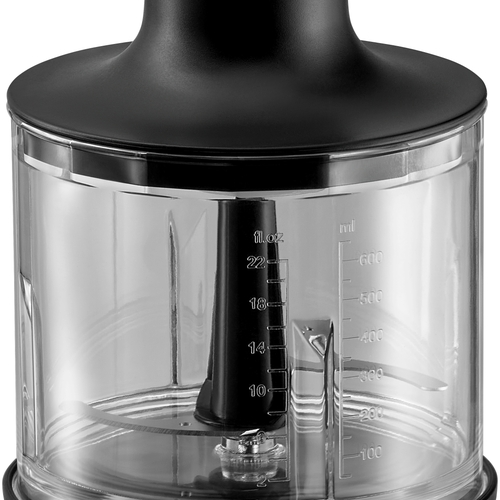 Kult X stavblender, sæt med 4 tilbehør, 600 W,sort/rustfritstål 