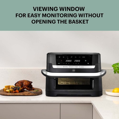 Flex Dual Easy Fry 9 l Sort – Air fryer