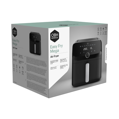Easy Fry Mega 7,5 L Sort - Air fryer