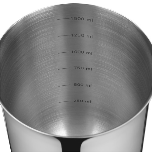 Blandeskål med låg, 12,5 cm/ 1,5 L i rustfrit stål 
