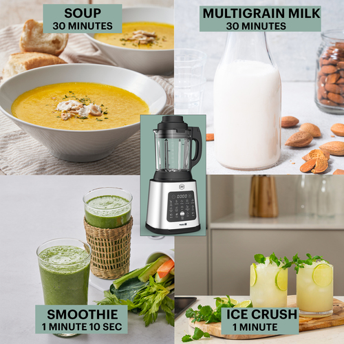 Perfect mix cook. Blender med tilberednings- og opvarmningsfunktion  