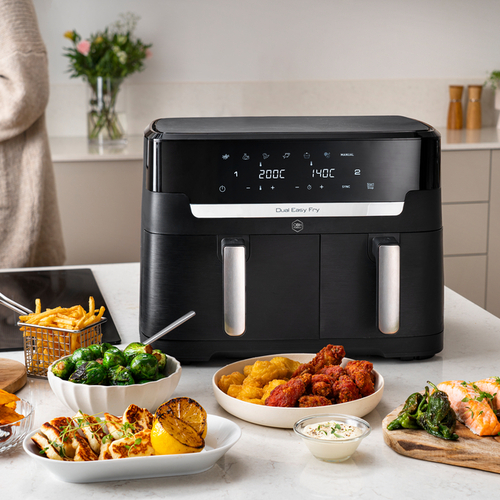XXL Dual Easy Fry 11 L Sort - Air fryer 