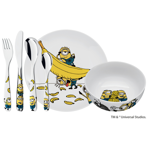 Minions børnebestiksæt 6 dele, rustfrit stål