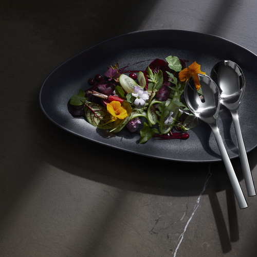 Nuova  salatbestik 25 cm , 2 dele, rustfrit stål Cromargan® 