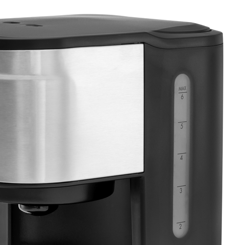 Coffee Prio Lille Kaffemaskine Sort/Sølv 6 kopper 