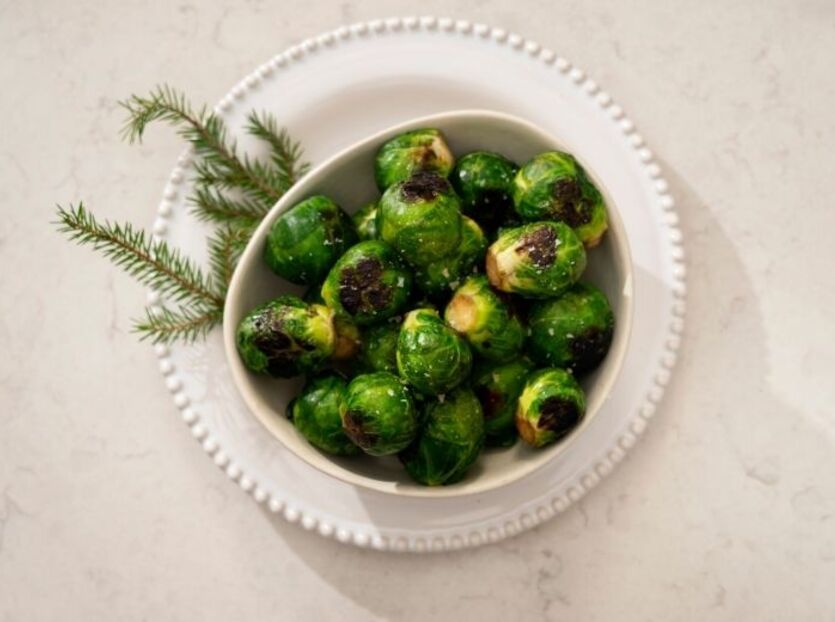 Ristede rosenkål i air fryer