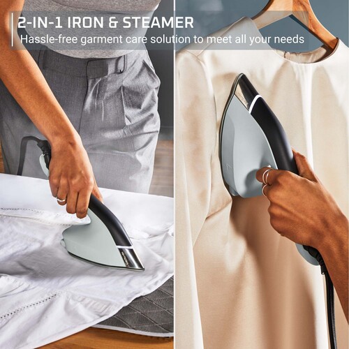 Duo Power 2-i-1-steamer/strygejern og strygeunderlag