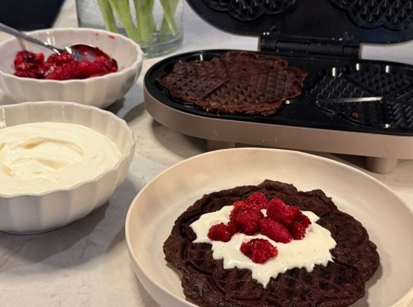 Svensk kladdkagevaffel