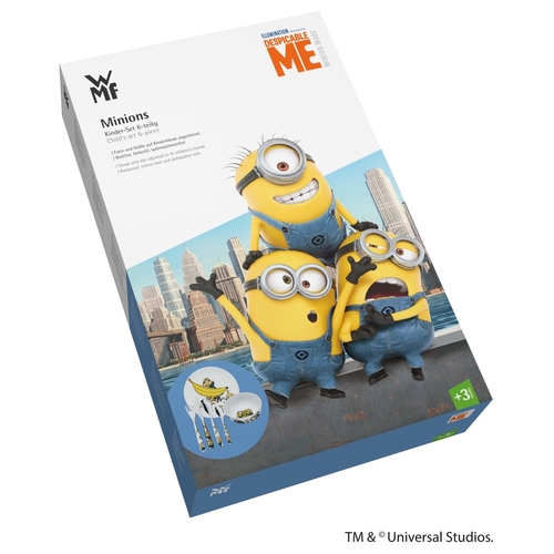 Minions børnebestiksæt 6 dele, rustfrit stål