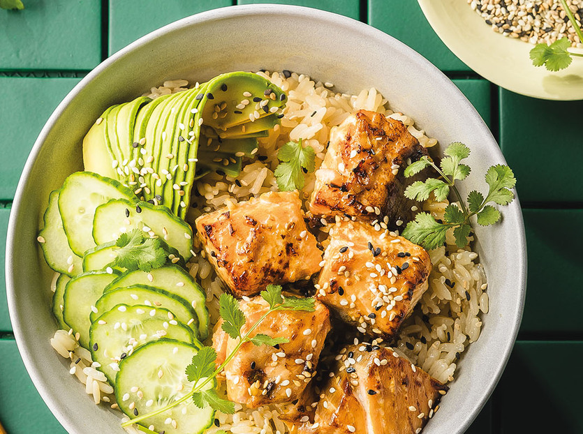 Teriyaki laksebowl