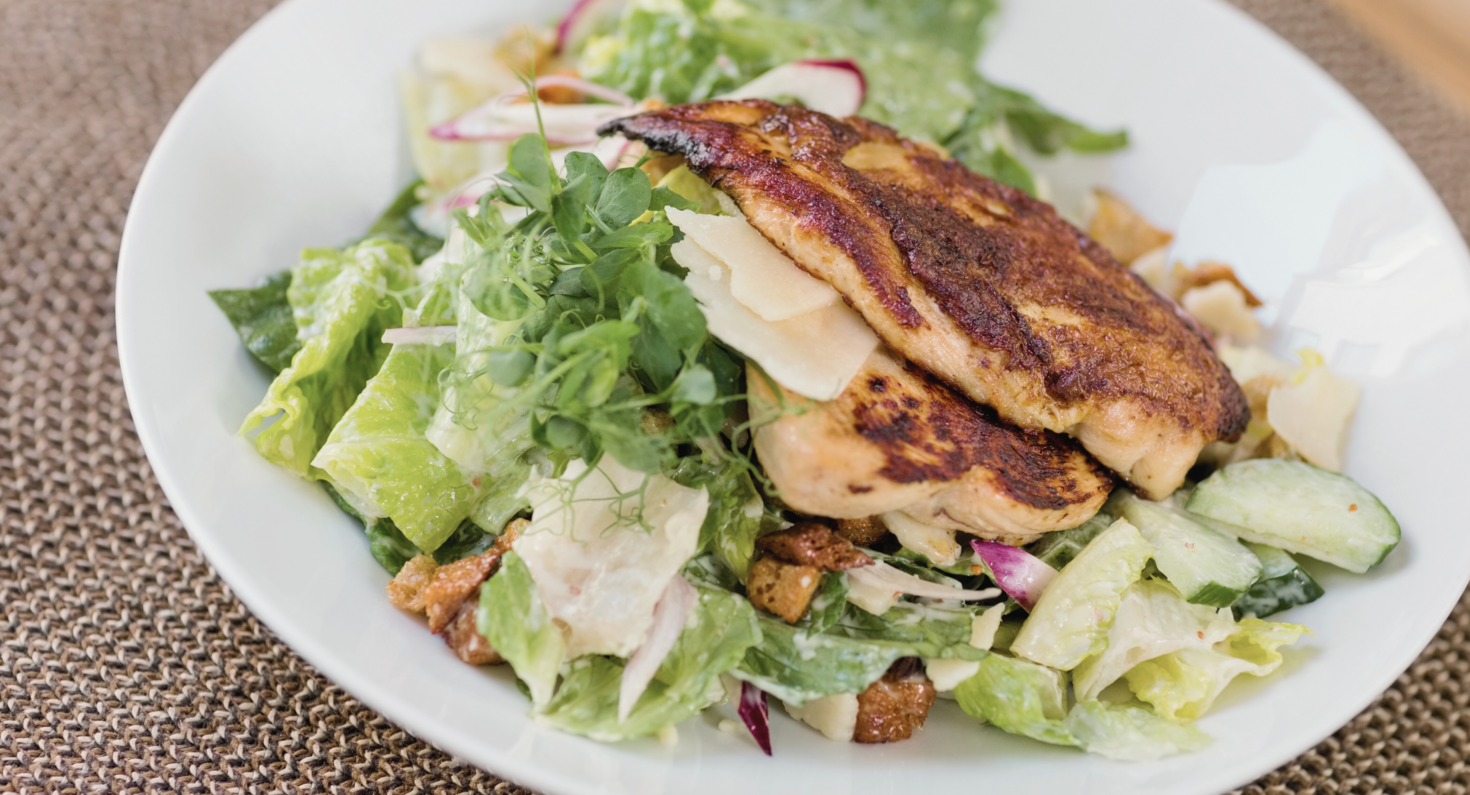 Caesarsalat med grillet kylling