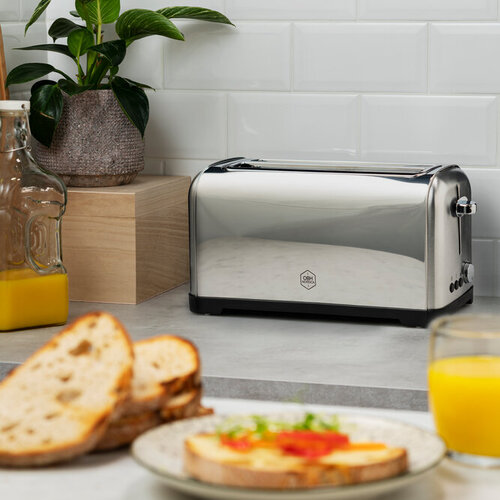 Metropolitan Brødrister 4 Brødskiver Rustfrit Stål 