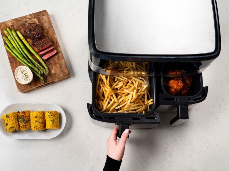 Dual Easy Fry & Grill SilverNem madlavning til hele familien