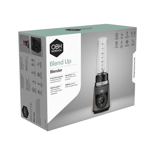 Blend Up Blender Warm Grey - 0,7L to-go-flaske