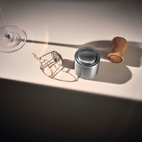 Clever & More  champagneforsegler i rustfrit stål Cromargan® 