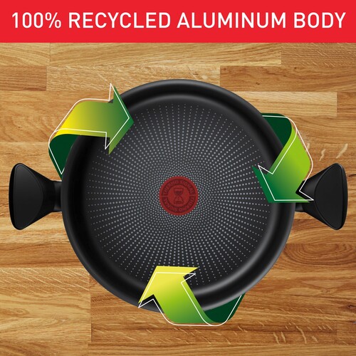 So Recycled Gryde 24 cm med låg Sort 