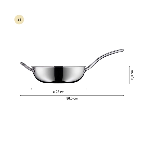Profi Resist wokpande 28 cm, hybridbelægning non-stick/ stål 