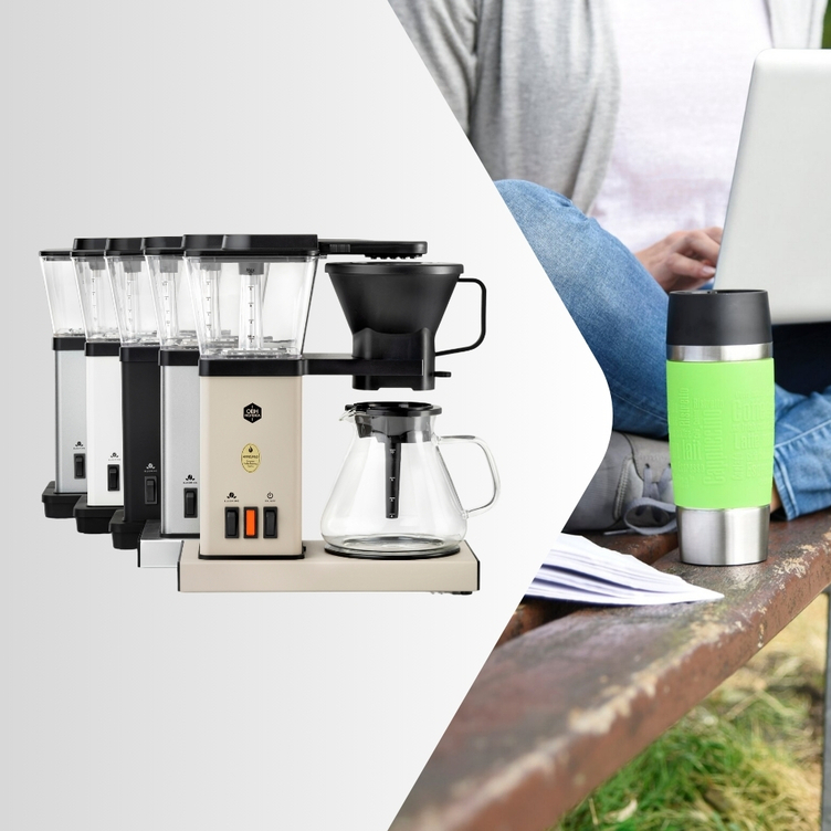 Webdeal - Køb en Blooming kaffemaskine og få et Travel mug gratis