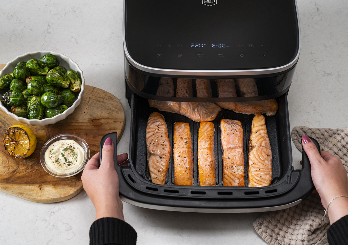 Hvor meget strøm bruger en air fryer i forhold til en ovn?