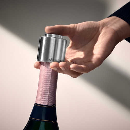 Clever & More  champagneforsegler i rustfrit stål Cromargan® 